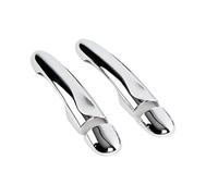 UOEMCRTB Car Exterior Door Handles Chrome Handle Cover Trim Accessories Stickers Car Styling for Renault for Megane 3 MK3 III 2008 2009 2010 2011 2012 2013 2014 2015 (2Dr no Key no Button)