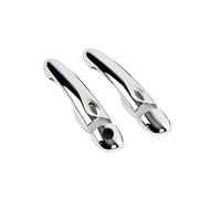 UOEMCRTB Car Exterior Door Handles Chrome Handle Cover Trim Accessories Stickers Car Styling for Renault for Megane 3 MK3 III 2008 2009 2010 2011 2012 2013 2014 2015 (2Dr 1 Key 2 Buttons)
