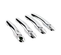 UOEMCRTB Car Exterior Door Handles for Renault for Megane 3 MK3 III 2008 2009 2010 2011 2012 2013 2014 2015 Chrome Handle Cover Trim Accessories Stickers Car Styling (4Dr 1 Key no Button)