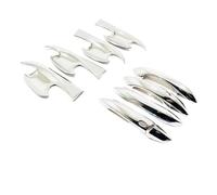 UOEMCRTB Car Styling Accessories ABS Chrome Exterior Door Handle Cover Bowl Trim Sticker LHD for Hyundai for Tucson NX4 2021-2025(Silver 8pcs)