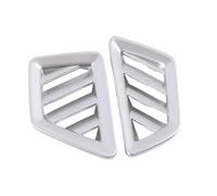 UOEMCRTB Decoration Panel Trim ABS Chrome Interior Accessories Car Front Air Condition Outlet Vent Molding Cover Cap Trim For Peugeot 3008 5008 GT 2017-2021(Silver)