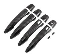 UOEMCRTB Exterior Door Handle Overlay Carbon Fiber Grain ABS Plastic for N&issan for Qashqai J12 2022-2024 10pcs