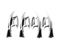 UOEMCRTB for Hyundai for Tucson 2021 2022 2023 2024 NX4 Hybrid ABS Carbon Car Door Handle Cover Trim Sticker Car Styling Accessories Overlay(B Silver)