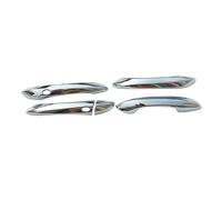 UOEMCRTB for Hyundai for Tucson NX4 2021 2022 2023 Hybrid N Line ABS Carbon Car Door Handle Bowl Cover Trim Accessories(Door Handle Silver)