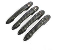 UOEMCRTB for Mercedes for Smart for Forfour 2014 2015 2016 2017 2018 2019 Glossy Black Carbon Fiber Car Door Handle Cover Styling Accessories(Carbon Fiber)