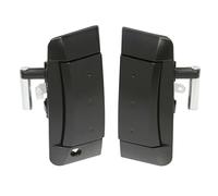 UOEMCRTB Silver Black Left Right Exterior Outer Door Handles Fit for 2003-2009 for Nissan 350Z 80607-CD40B 80606-CD00B 80606-CD01E(Black A Pair)