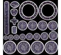 Uoeo 22 Pack Creative Spirograph Drawing Set, Spirograph Deluxe Kit Ideal Creativity Art Promoting Development Set for Kids