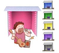 uofgcru Soundproof booth Desktop Soundproof Cover Foldable, Decreasing Noise, Portable Recording Booth, Vocal Sound Absorbing Shield,for Studio Desk,recording Booth,microphone