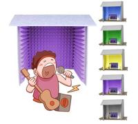 uofgcru Soundproof booth Desktop Soundproof Cover Foldable, Decreasing Noise, Portable Recording Booth, Vocal Sound Absorbing Shield,for Studio Desk,recording Booth,microphone