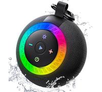 UOHHBOE Bluetooth Shower Speaker, 24H Playtime, IPX7 Waterproof and Dustproof, Portable Wireless Bluetooth Speakers With Lights, 20W Clear Sound, Wireless Stereo Pairing for Home, Outdoors, Hiking