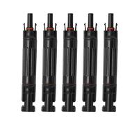 UOIENRT Waterproof Solar Fuse Holder Inline, Solar Fuse Connector with Female and Male Connector, Solar Surge Protection Device for Solar Controller and Solar Panel (5PCS-20A)