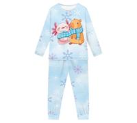 UOIMAG Axolotl Capybara Pyjamas for Boys Girls 15-16 Years Cute Christmas Pyjama Sets Long Sleeve Pjs 2 Piece
