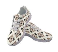 UOIMAG Aztec Shoes Western Tribal Print Lightweight Walking Sneakers for Women Men EU37 UK4