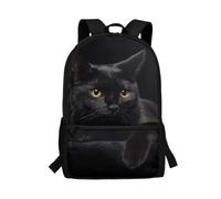 UOIMAG Black Cat Backpack for Cat Lovers Teens Laptop Rucksack Casual Daypack Lightweight School Bag
