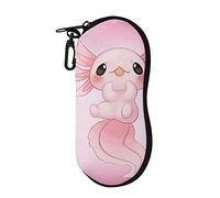 UOIMAG Cute Axolotl Spectacle Case Box for Girls Womens Cartoon Animal Print Soft Eyeglass Case fit Most Glasses