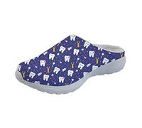 UOIMAG Cute Tooth Nurse Shoes Women Gift Nurse Slipper Nurse Slip On Shoes Sandals Soft Walking Shoes 37EU