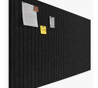 Uoisaiko Large Felt Board Tiles 30x30cm, 12pcs Bulletin Board Notice Board for Home Office Kitchen with 60 Push Pins, Self Adhesive Pin Board Wall Tiles for Photos Memos