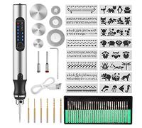 Uolor Electric Engraving Tool Kit, USB Cordless Rechargeable Engraving Pen Mini DIY Engraver Pen Rotary Tool for Carving Wood Metal Stone Plastic Jewelry Glass Etching