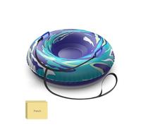 UOLUUK Snow Tube with Towable Tow Rope, 47 Inch Heavy Duty Inflatable Sled Premium Abrasion-Resistant Thickened Bottom Sledding Tubes for Winter Outdoors Double Patch Kit Included