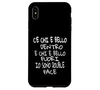 Uomo Divertenti Ironiche Bello Dentro Fuori io sono double Case for iPhone XS Max