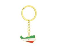 UOMSKTY Vintage Somaliland Country Map Pendant Keychains - Fashion Ethnic Enamel Geometric Keyring Jewelry Bag Wallet Accessories, Charm Chic Friendship Patriotic Accessories Gift,Yellow