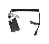Uonecn LP-E6 Dummy Battery to PD USB C Type C Coiled Cable for Canon EOS 80D, 90D, 5DS, 5DSR, 6D, 60D 5D Mark II III IV Power Cable