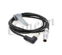 Uonecn Right Angle DC male to 2 Pin Male Teradek Bolt power cable For Transmitter Tilta battery plate on the FS7