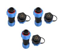 Uonecn SP13 9Pin Power Electrical Wire Connector Waterproof Male Plug&Female Socket for LED Light Equipment 9Pin 3pcs