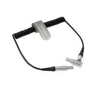 Uonecn XL LL Timecode Cable Right Angle 5 pin Male to 5 pin Male Coiled Twist Cable for Sound Devices ZAXCOM DENECKE