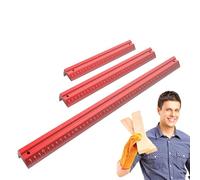 Uonguon Architecture Scale Ruler - 3-Piece Aluminium Drawing Tools Sturdy Construction - Construction Ruler Edge and Scale - for Drawing, Cutting and Leading in Woodwork, for Engineers