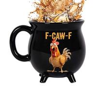 Uonguon Cauldron Mug, 350ml Funny Chicken Coffee Cup, Novelty Ceramic Humor Design, Compact Drinkware for Home Workplace Farmhouse Kitchen, Coffee Mug, 5.31x3.39x3.74 Inches