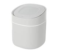 Uonguon Desk Trash Bin, Press-to-Open Desktop Trash Can, Multi-Functional Waste Basket, Household Storage Organiser, 6.1 x 5.31 x 5.31 inch, Ideal for Cotton Swabs, Paper Scraps, Cosmetics