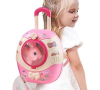 Uonguon Electric Bunny Toy - Realistic Backpack Pet, Interactive Electronic Walking Rabbit with Realistic Sounds, Plush Animal Doll, Animated Bunny Pet, Battery Operated Companion for Birthday