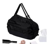 Uonguon Foldable Shopping Bag, Reusable Large Bag, 15.75x15.75 Inches Heavy-Duty Portable Organizer, Groceries Carrying Tote for Food, Clothes, Market Tips, Sports Gear, Daily, Work and Travel Use