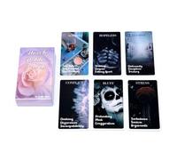 Uonguon Game Card Deck - 78 Sheets Interactive Divination Set, English Printed Paper Card Game, Fun Tarot Style Entertainment for Dorm Camping Picnic Travel Home, Party Accessory, 4.25x2.4x1.1 Inches