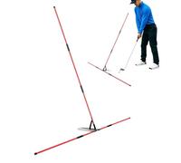 Uonguon Golf Alignment Sticks, Portable Training Aid, Multi-Functional Swing Trainer, Precision Practice Tool, for Golfers & Sports Lovers, 0.41 x 0.41 inches, Accuracy Training Tool