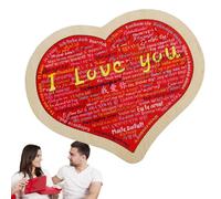 Uonguon Heart Shaped Building Bricks,I Love You Brick Puzzles Heart Shaped - Romantic Decor for, Romantic Decor Valentine's Day for Women Men