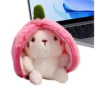 Uonguon Plush Bunny Toy - Reversible Stuffed Animal, Carrot Rabbit Figurine with Hidden Zip Transformation, Adorable Toy, Whimsical Character, Soft Nursery Playmate for Kids and Teens