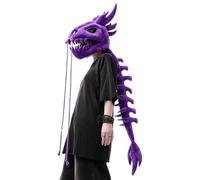 Uonguon Plush Dino Skeleton Costume Halloween Costume Props