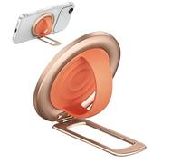 Uonguon Portable Finger Holder, Universal Magnetic Handle, Hands Free with Swivel Feature, High Strength Folding Base, Rotating Mount with Slim Design, Phone Stand for Train and Travel