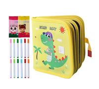 Uonguon Reusable Scribble Book and Markers | Portable Drawing Pad - Sketchpad with Markers,for Daycare Home Boys Girls Preschool Homeschooling Classroom Travel Waiting Room Birthday Holiday Road Trips