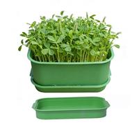 Uonguon Sprouting Trays - Germination Grower, Sprout Growing Kit with Drain Holes for Healthy Plants, Vegetable and Wheatgrass Cultivation, Easy Plant Care for Home Gardeners and Green Thumbs
