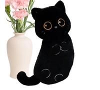 Uonguon Stuffed Cat Plush - Cute Realistic Soft Decor, Realistic Cat Stuffed Animal with Ultra-Silky Synthetic, Weighted Feline Figurine, Hand-Detailed Expressive Features for Home House Indoor