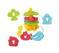 Uonguon Threading String Toy, Wooden Fruit Block Game, Shape Matching Classification Activity, Interactive Lacing Puzzle for Learning Development, Early Teaching Tool, 8.27x1.97x5.51 Inches