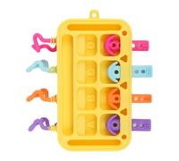 Uonguon Toddler Activity Board,Silicone Soft Food-Grade Learning Toy - Soft Sensory Board,for 1-3 Year Old Kids Boys Girls Children Home Classroom Kindergarten Travel