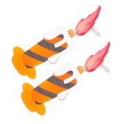 Uonlytech 1 Pair Creative Candle Acrylic Drop Earrings Retro Dangle Ear Accessories for Women