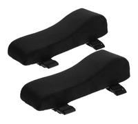 Uonlytech 1 Pair Gaming Chair Armrest Pads Plush Armrest Cushion Black Ergonomic Support Office Armchair Accessories