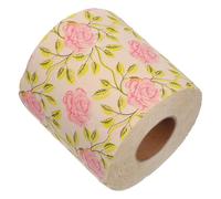 Uonlytech 1 Roll Bamboo Pulp Toilet Paper Roll with Creative Delicate Pattern, Assorted Colour Bathroom Tissue for Home Decorations and Holiday Season Essential