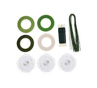 Uonlytech 1 Set Floral Arrangement Tool Kit DIY Flower Art Making Supply Set with Flexible Wire Stem Florist Wire and Wrap Tape for Bouquet Arrangement and Crafts