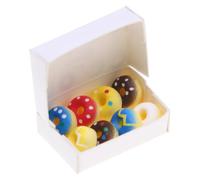 Uonlytech 1 Set Miniature Food Decoration: Dollhouse Donuts Tiny Dessert Model Pretend Play Kitchen Decor For DIY Mini House Playset Micro Landscape Cooking Game Toys